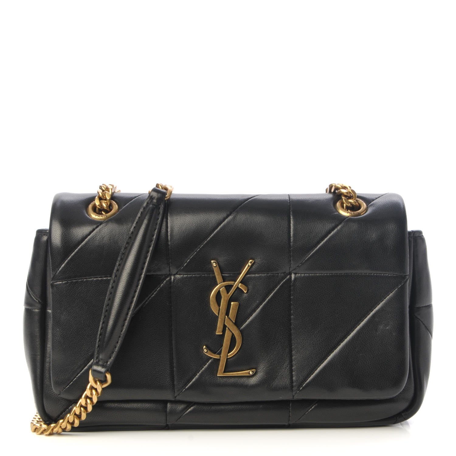 Saint Laurent Lambskin Patchwork Monogram Small Jamie Black 1 of 11