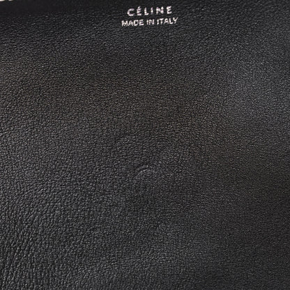 Celine Canvas Smooth Calfskin Frame Tote Black Pink White 17 of 17