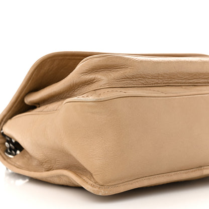 Saint Laurent Crinkled Calfskin Matelasse Monogram Medium Niki Chain Satchel Natural 9 of 13