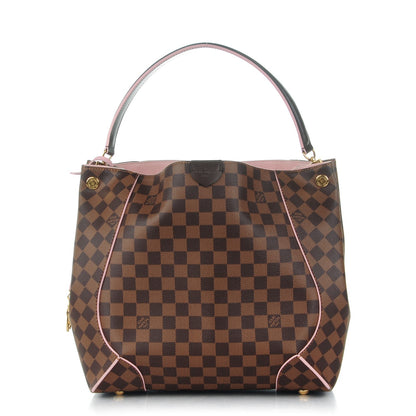 Louis Vuitton Damier Ebene Caissa Hobo Rose Ballerine 1 of 8