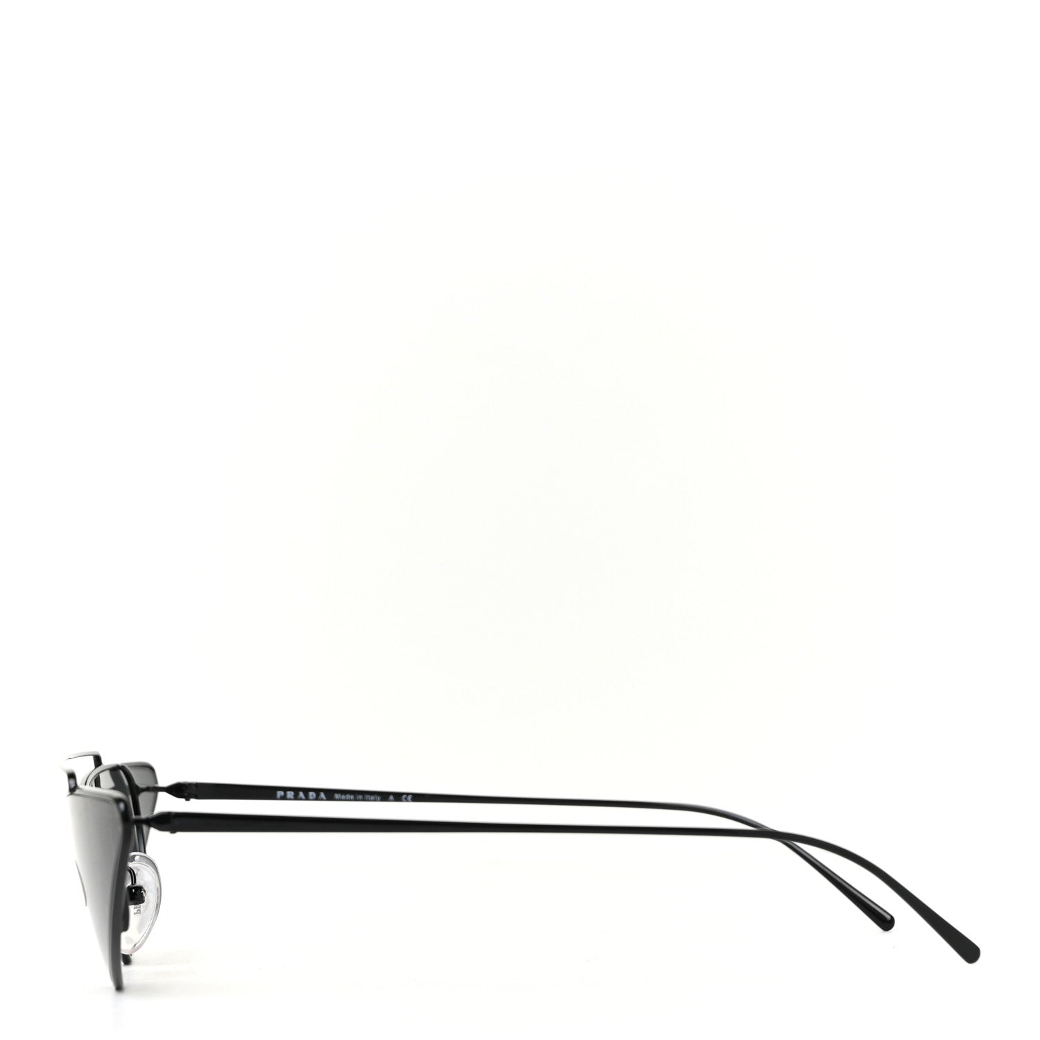 Prada Cat Eye Sunglasses SPR 63U Black 3 of 7