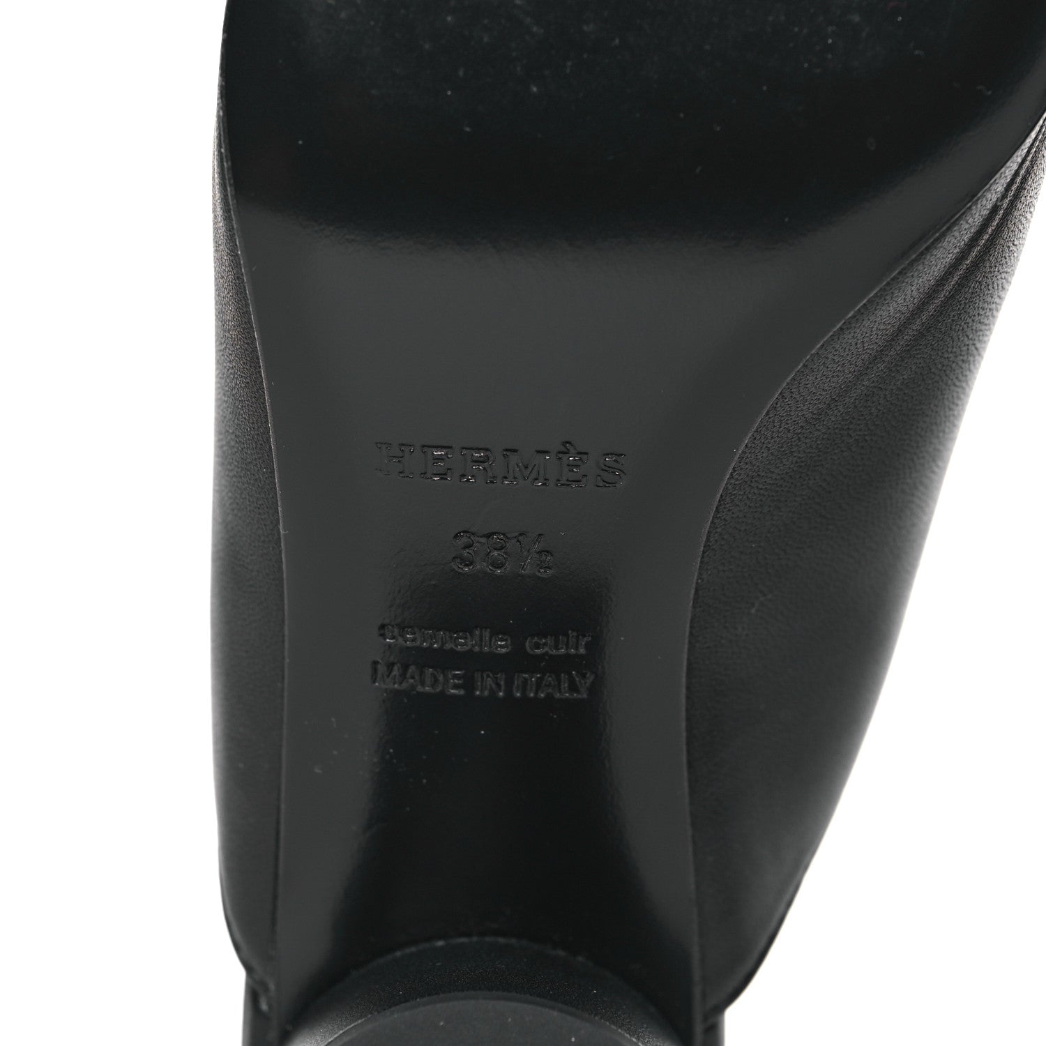 Hermes Nappa Detail Mules 38.5 Black 7 of 9