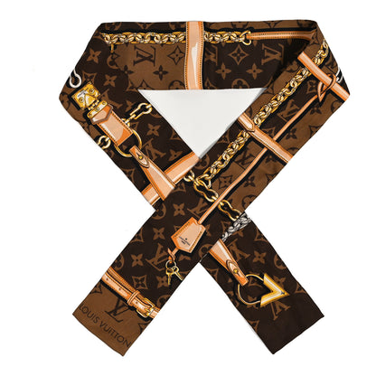 Louis Vuitton Silk Monogram Confidential Bandeau Brown 1 of 4