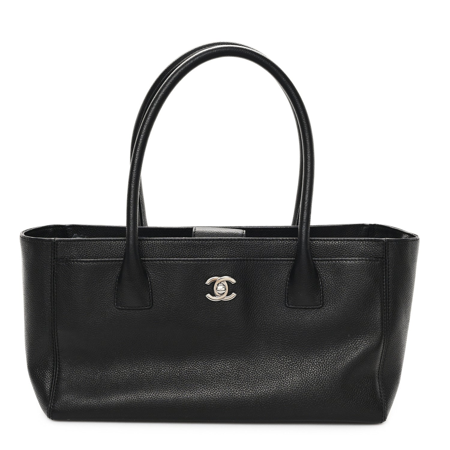 Chanel Calfskin Small Cerf Executive Shopper Tote Black 1 of 13