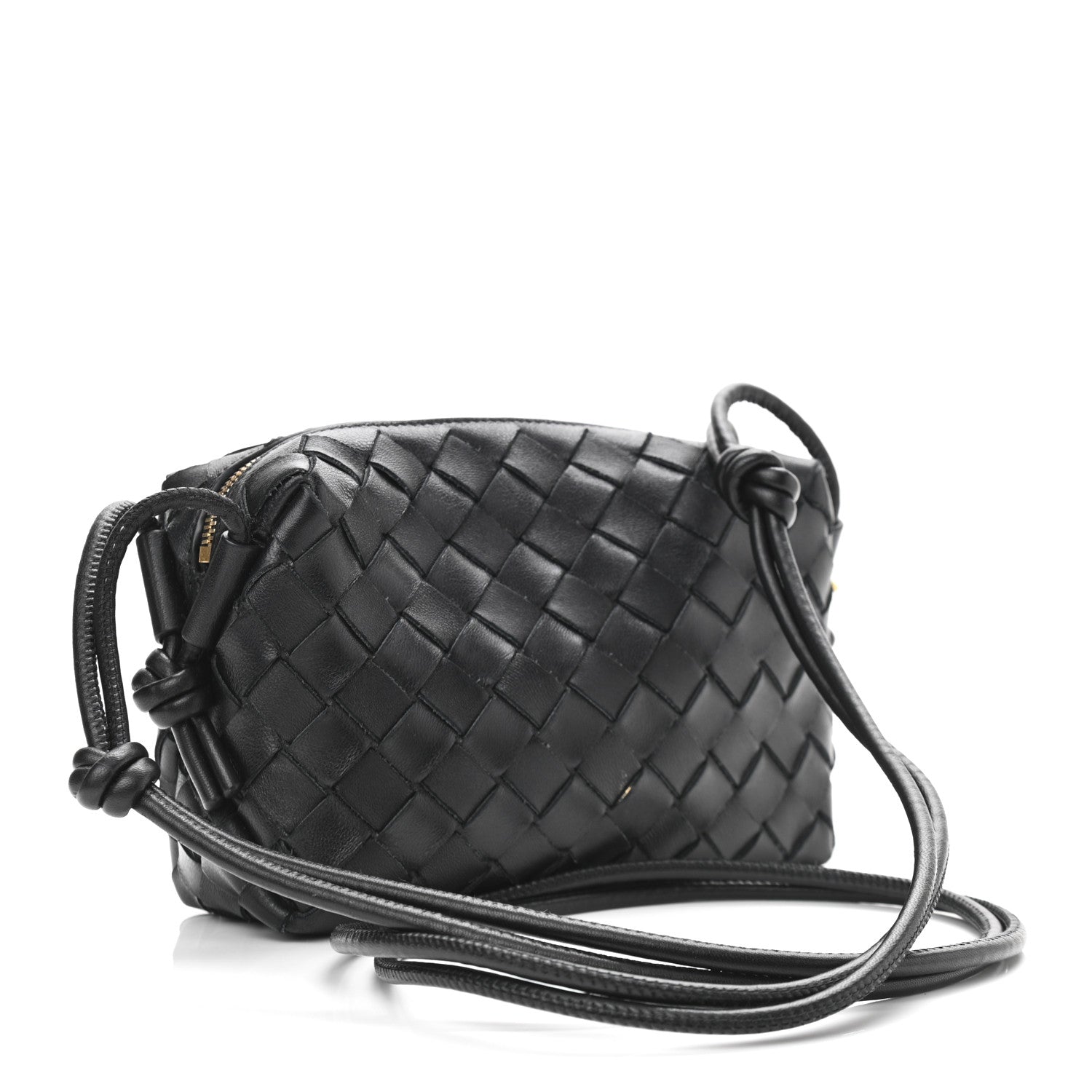 Bottega Veneta Nappa Intrecciato Mini Loop Camera Bag Black 3 of 10