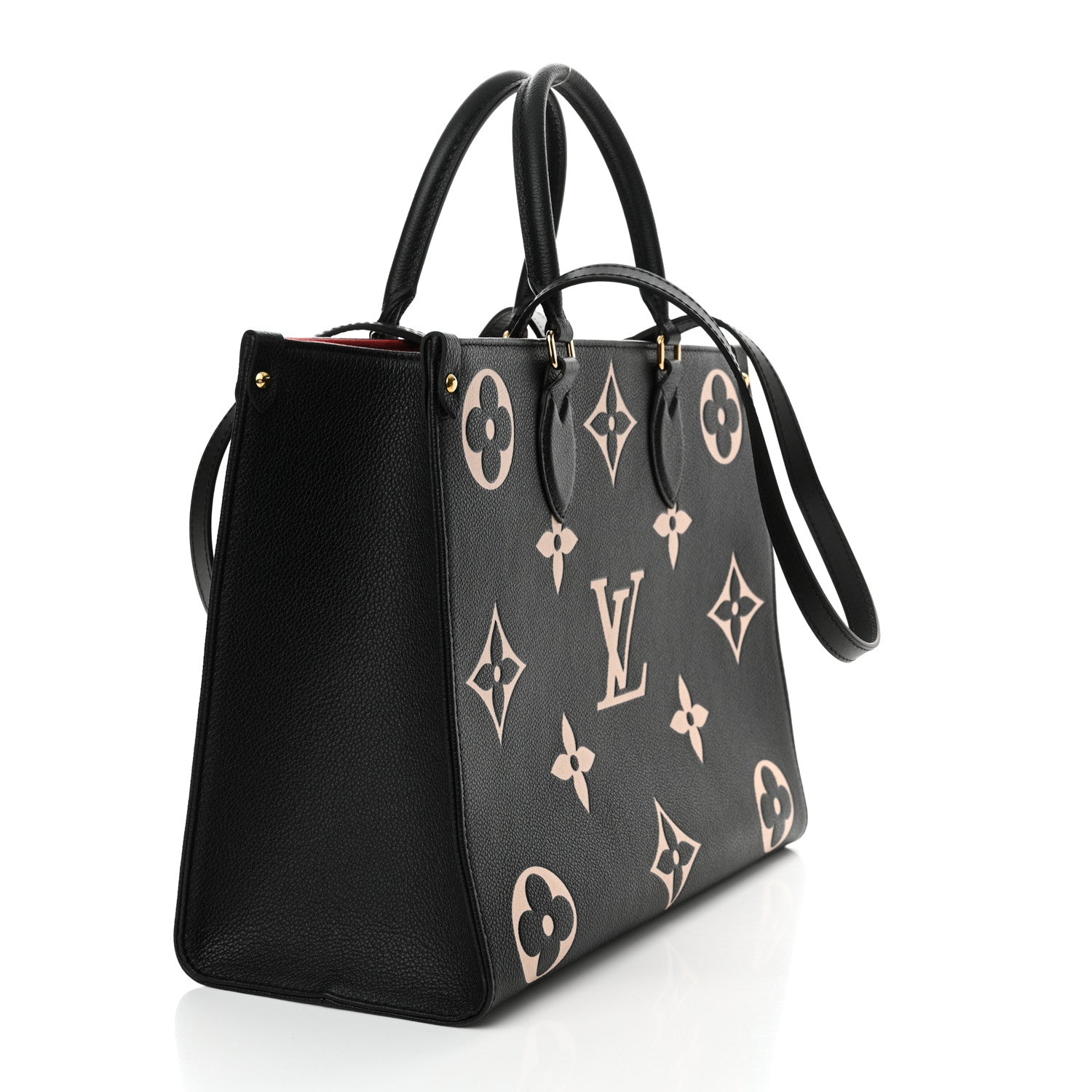 Louis Vuitton Empreinte Monogram Giant Onthego MM Black Beige 3 of 9