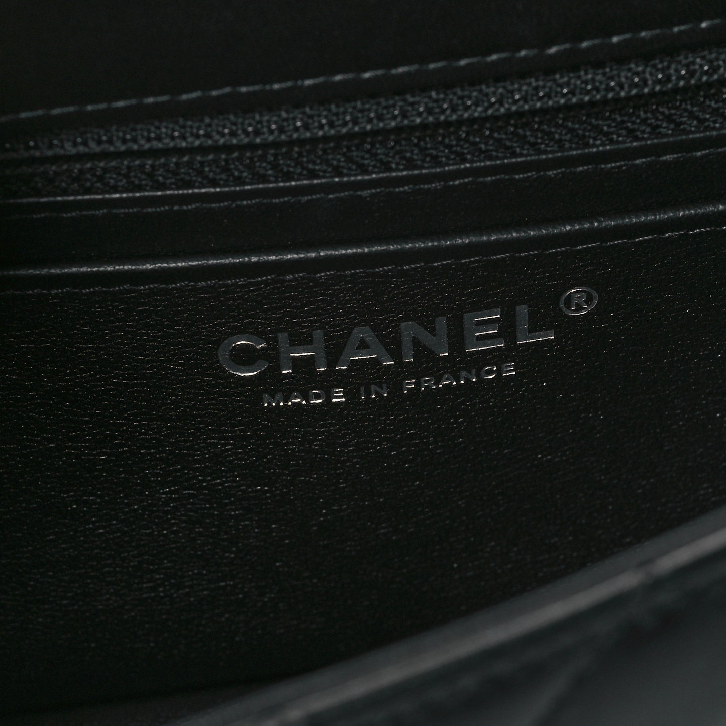 Lambskin Quilted Mini Rectangular Flap Black