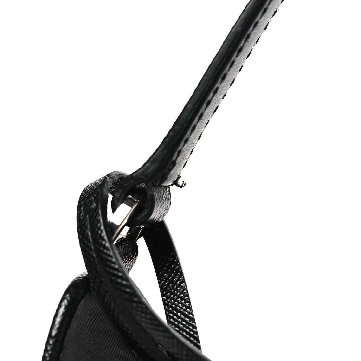 Prada Tessuto Nylon Saffiano Mini Re-Edition 2005 Bag Black 12 of 12