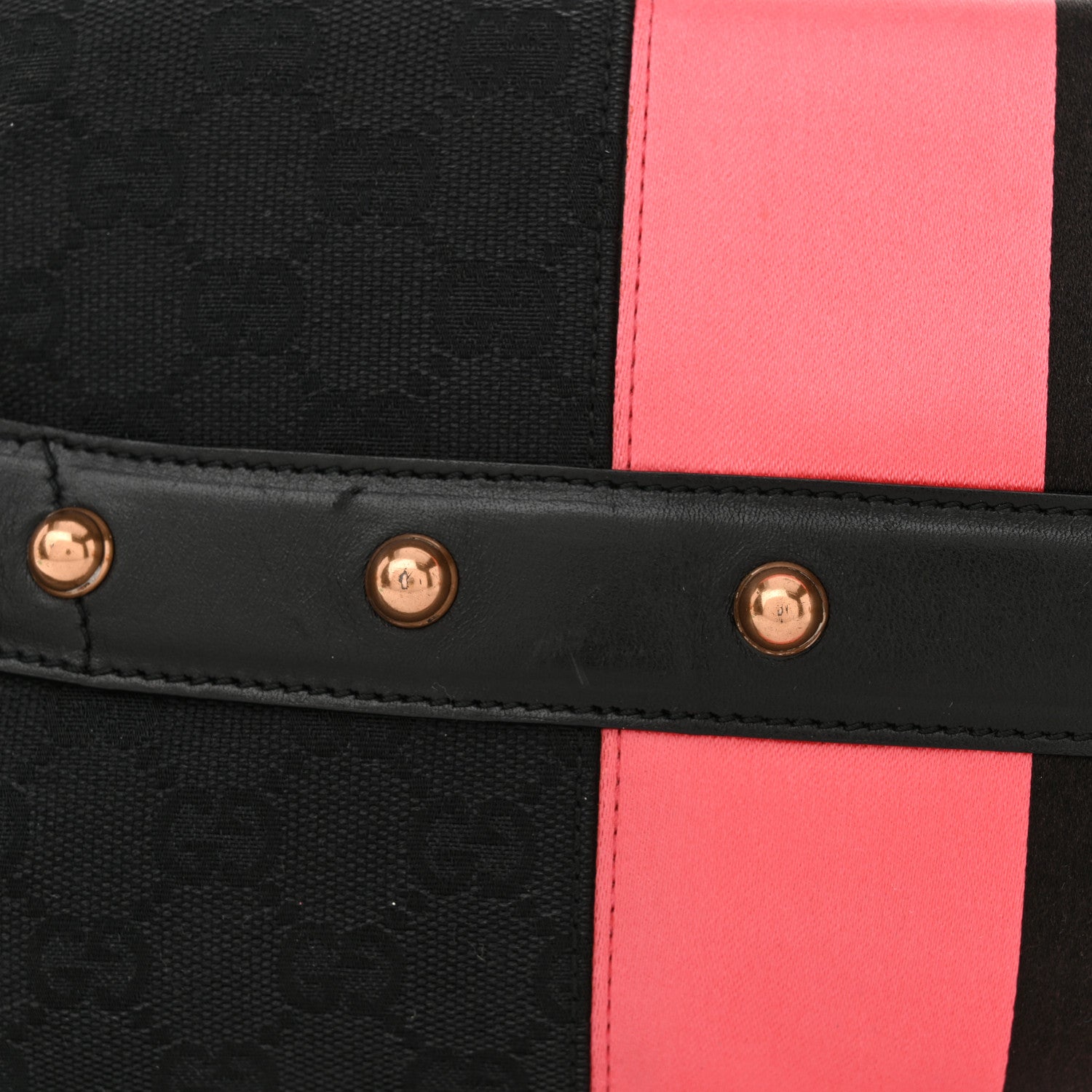 Gucci Monogram Horsebit Web Clutch Black 13 of 13