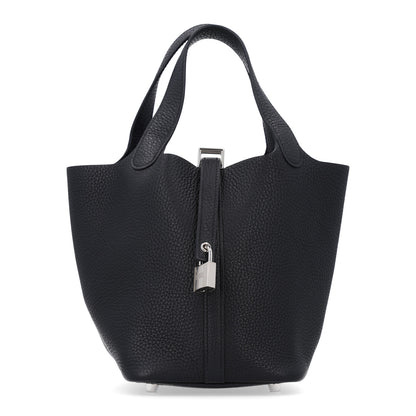 Hermes Taurillon Clemence Picotin Lock 18 PM Black 1 of 10