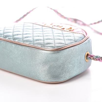 Gucci Laminated Nappa Trapuntata Mini Zumi Dome Shoulder Bag Rosa Lago Rame 6 of 8