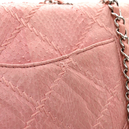 Chanel Snakeskin Ultimate Stitch Flap Pink 11 of 12