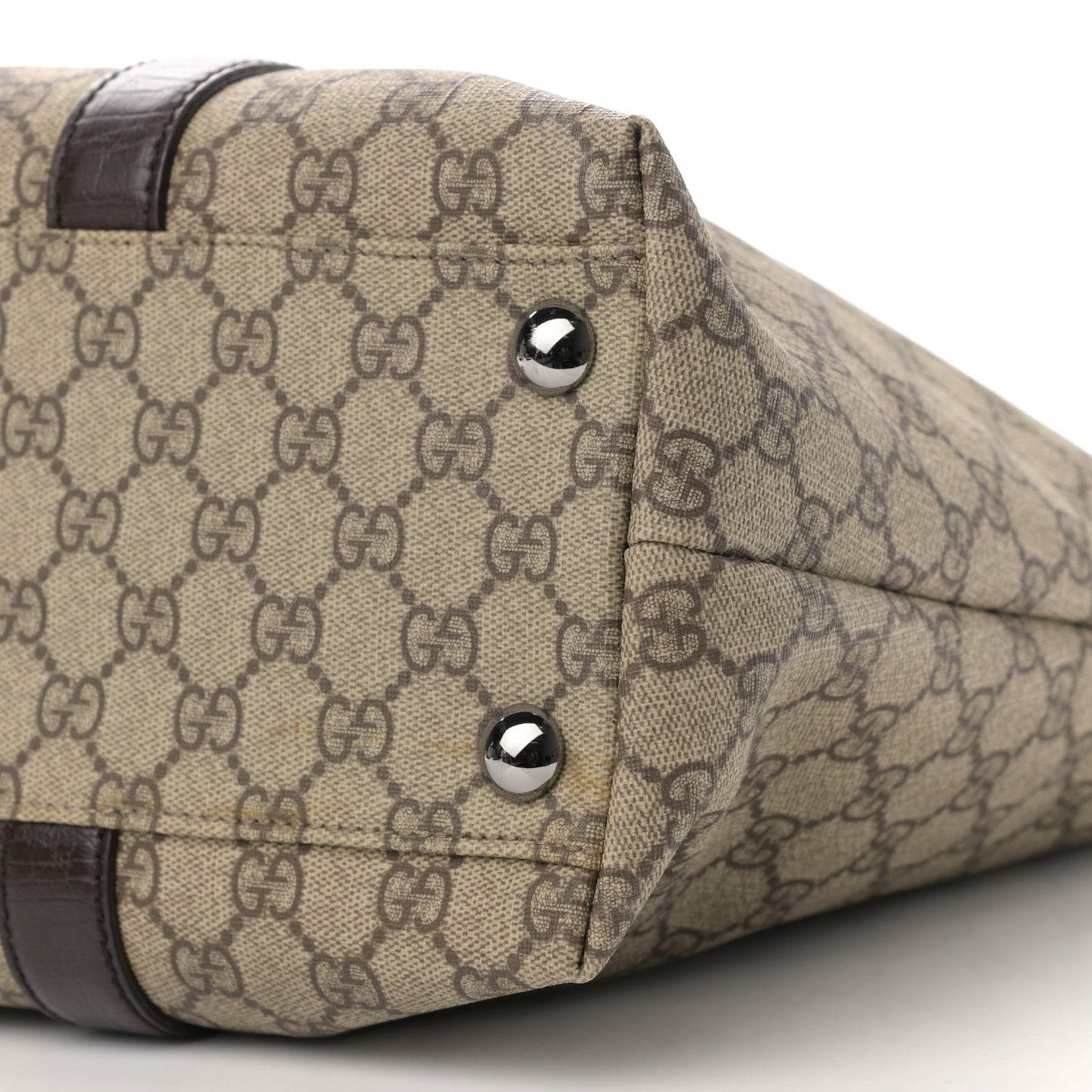 GG Plus Monogram Medium Joy Tote Dark Brown