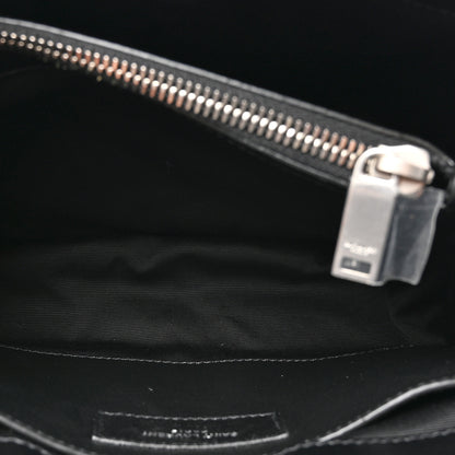 Saint Laurent Calfskin Y Quilted Monogram Small Loulou Chain Satchel Black 6 of 11