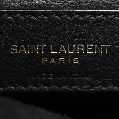 Saint Laurent Smooth Calfskin Small Le 5 A 7 Soft Hobo Black 6 of 13