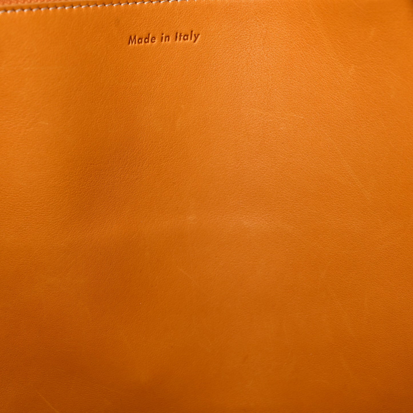 Soft Bare Calfskin Medium Big Bag Dark Yellow