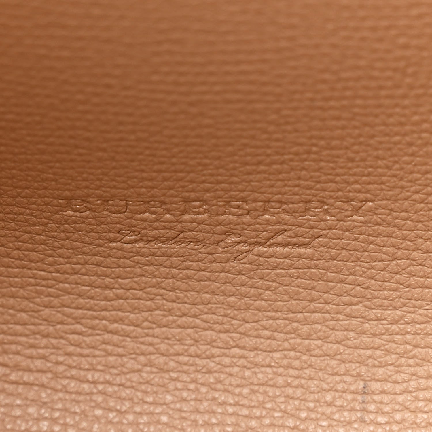 Burberry Grainy Calfskin Haymarket Check Medium Reversible Tote Camel 10 of 19