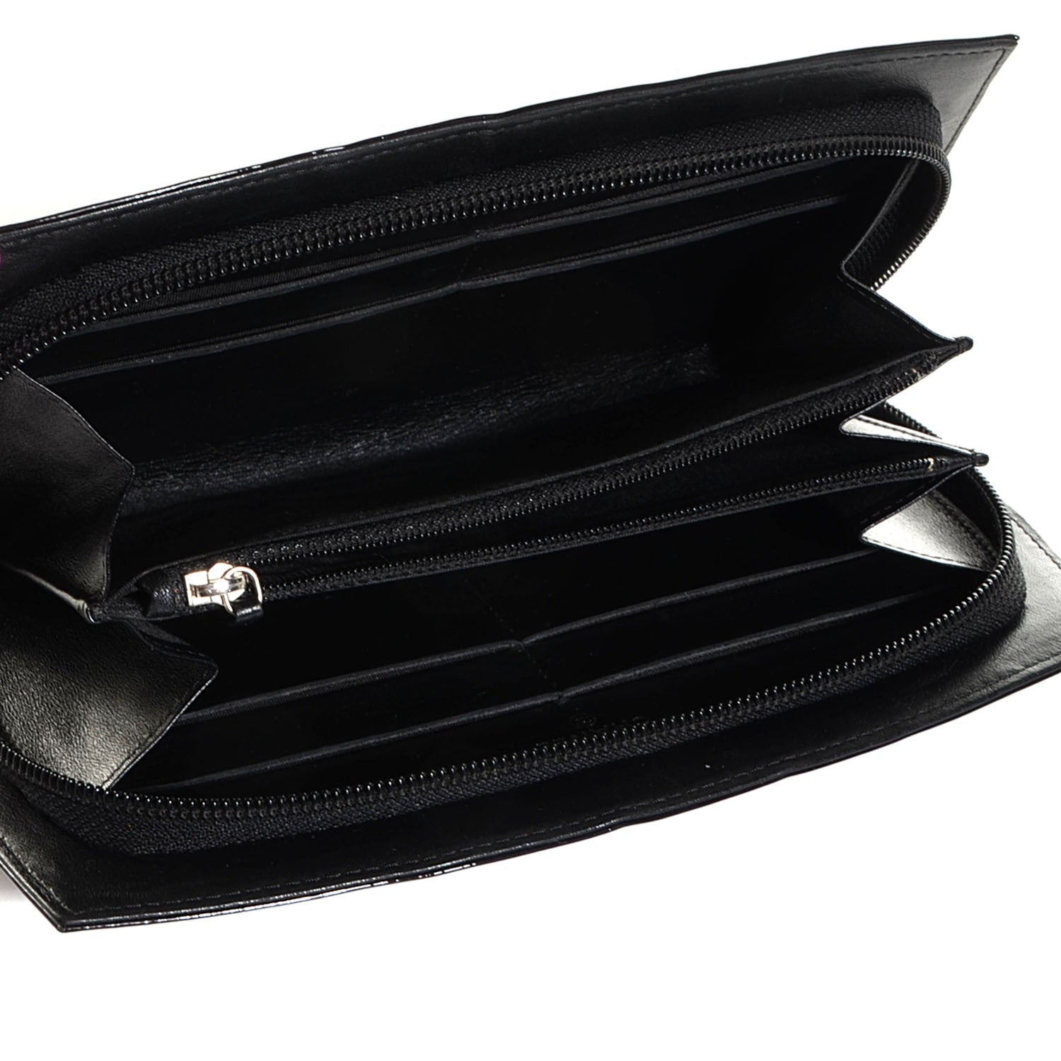 Chanel Patent Trousse Maquil Wallet Black 5 of 9