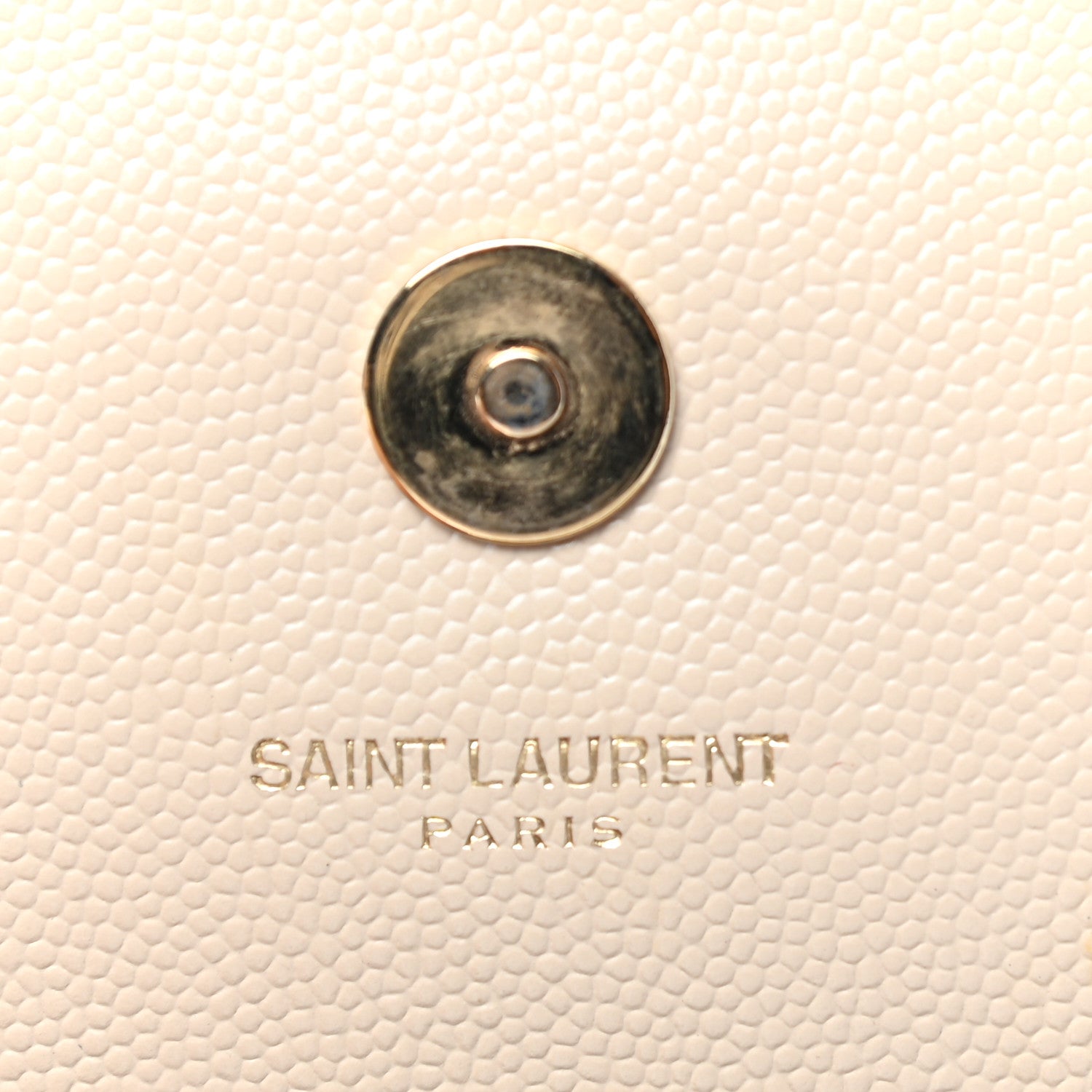 Saint Laurent Grain De Poudre Classic Monogram Cassandre Clutch Nude 7 of 12