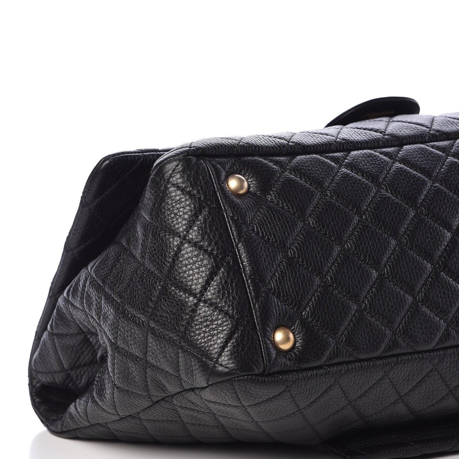 Chanel Calfskin Quilted XXL Travel Flap Bag Black 5 of 11
