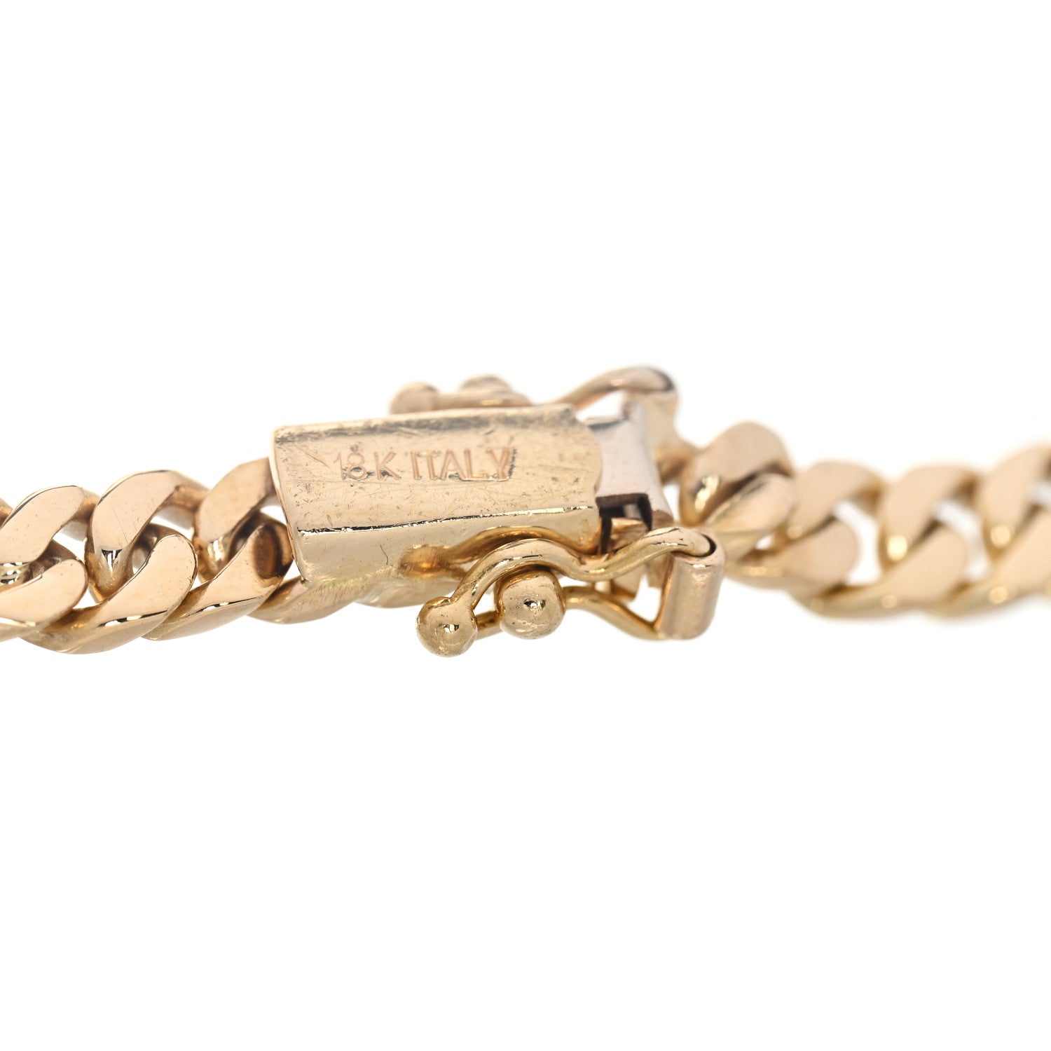 Parker & West by FASHIONPHILE 18K Yellow White Gold Diamond .25ct Bezel Station Curb Chain Bracelet 3 of 3
