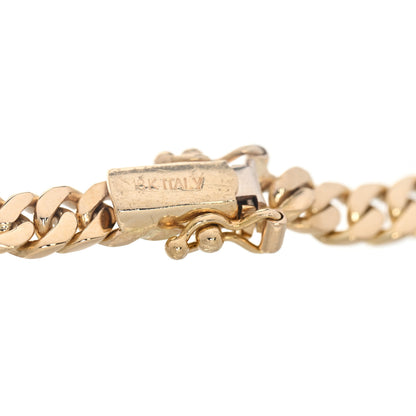 Parker & West by FASHIONPHILE 18K Yellow White Gold Diamond .25ct Bezel Station Curb Chain Bracelet 3 of 3