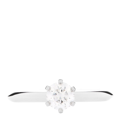 Tiffany Platinum Diamond .32ct Solitaire Engagement Ring 48 4.5 1 of 6