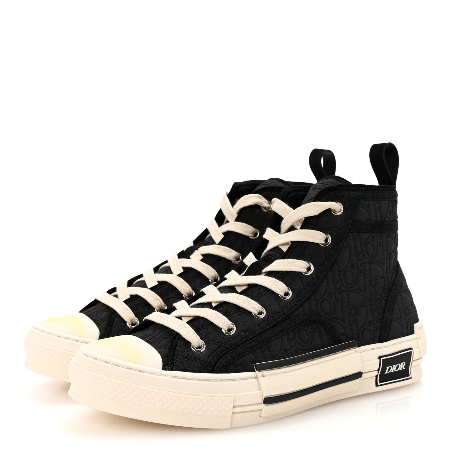 Oblique Kumo Mens B23 High Top Sneakers 40 Black Beige