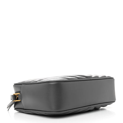 Saint Laurent Calfskin Matelasse Monogram Lou Camera Bag Storm 4 of 12