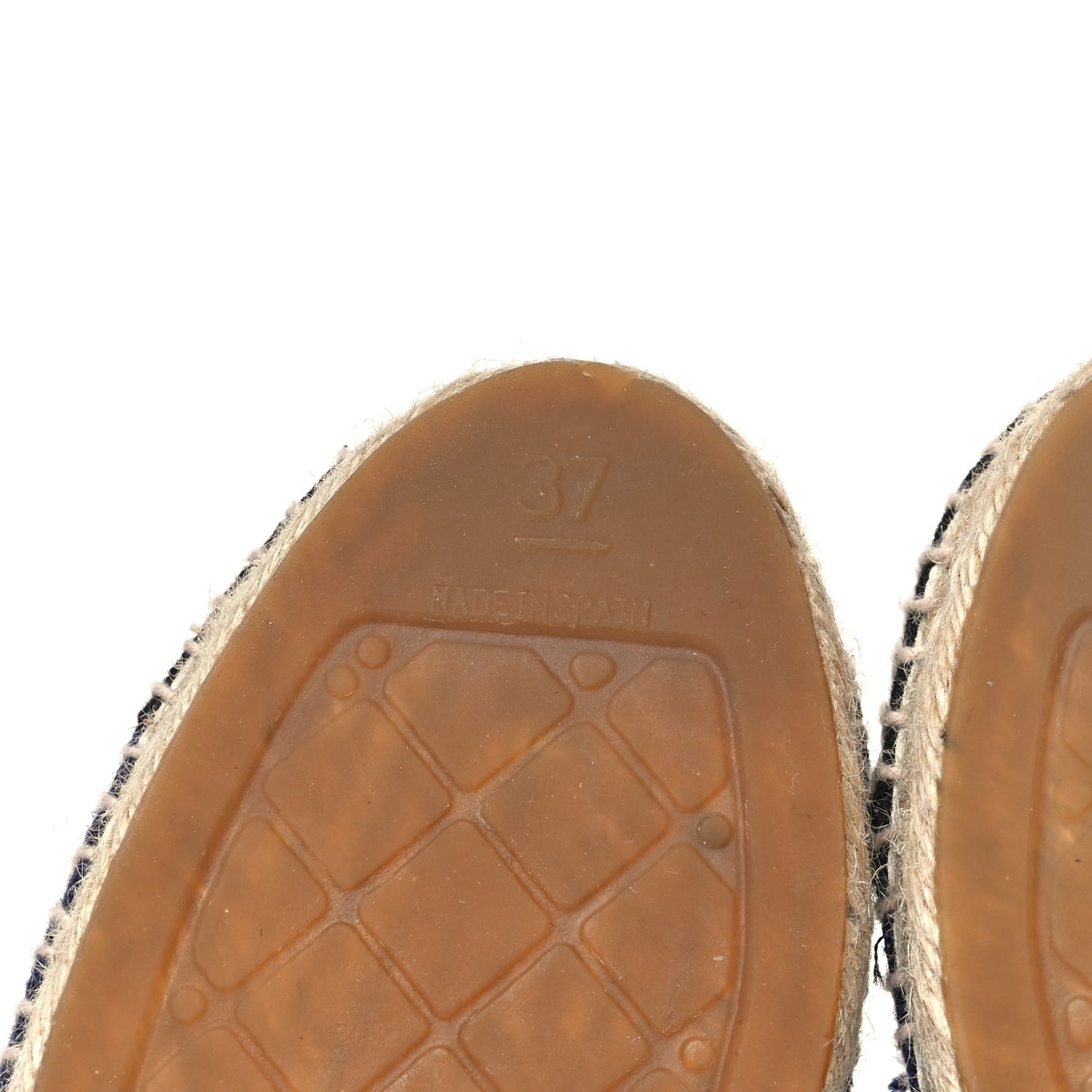 Denim Toile CC Espadrilles 37 Navy Black