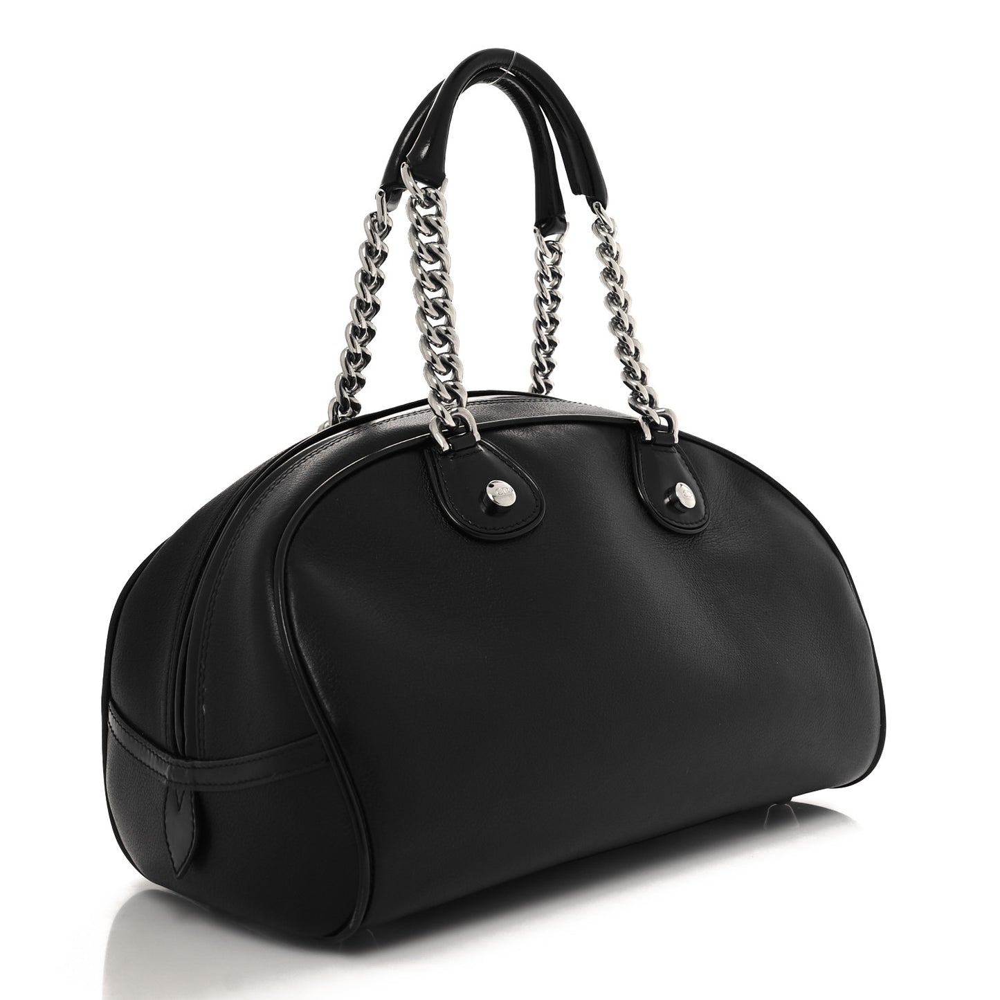 Calfskin Gambler Dice Bowler Black