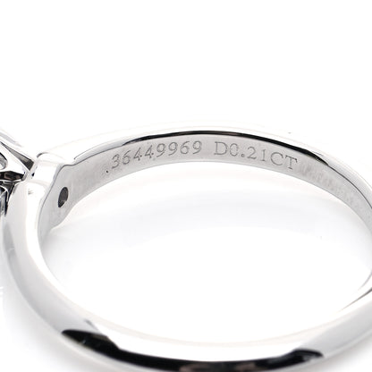 Tiffany Platinum Diamond .21ct Solitaire Engagement Ring 49 4.75 6 of 6