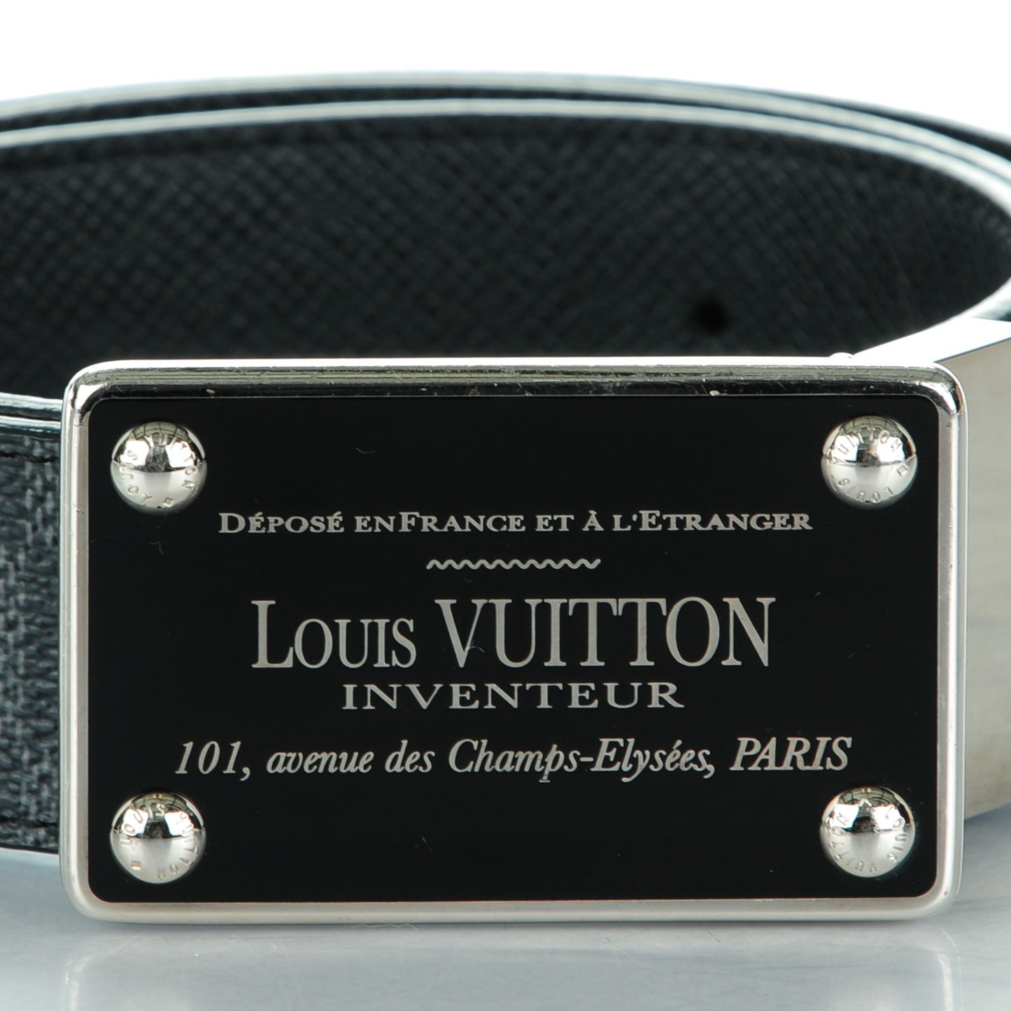 Damier Graphite 35mm LV Inventeur Reversible Belt 90 36