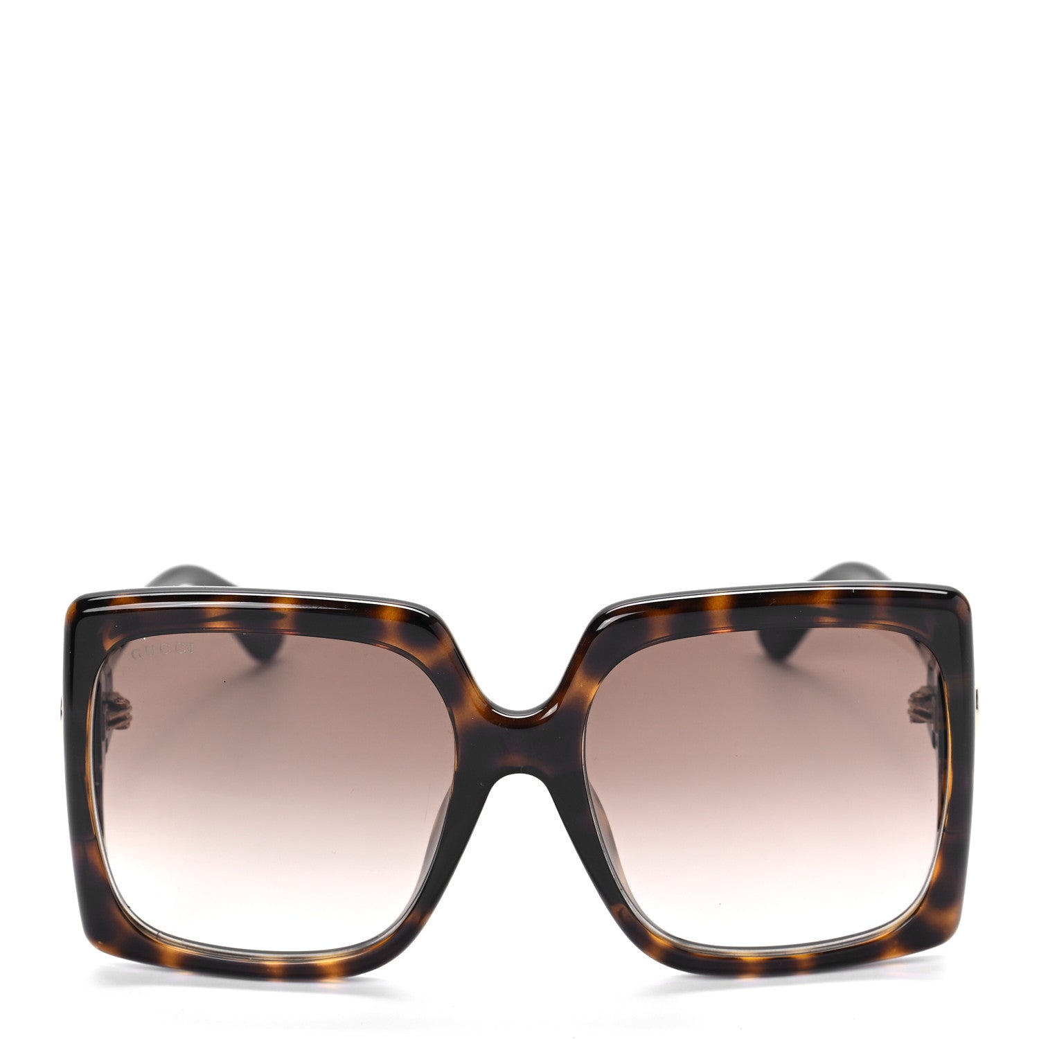 Gucci Acetate Square Frame Sunglasses GG0876SA Tortoise 2 of 8