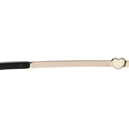 Chanel Acetate Polarized Square CC Heart Sunglasses 5521-A Black White 5 of 7