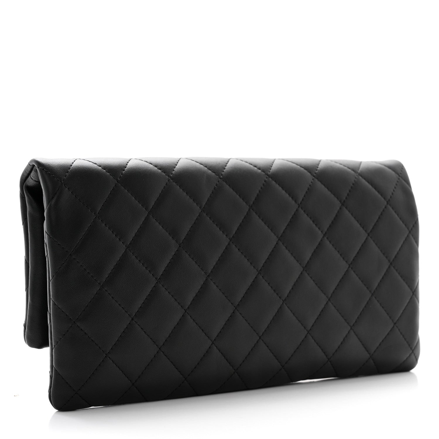 Chanel Lambskin Quilted CC Beauty Clutch Black 5 of 22