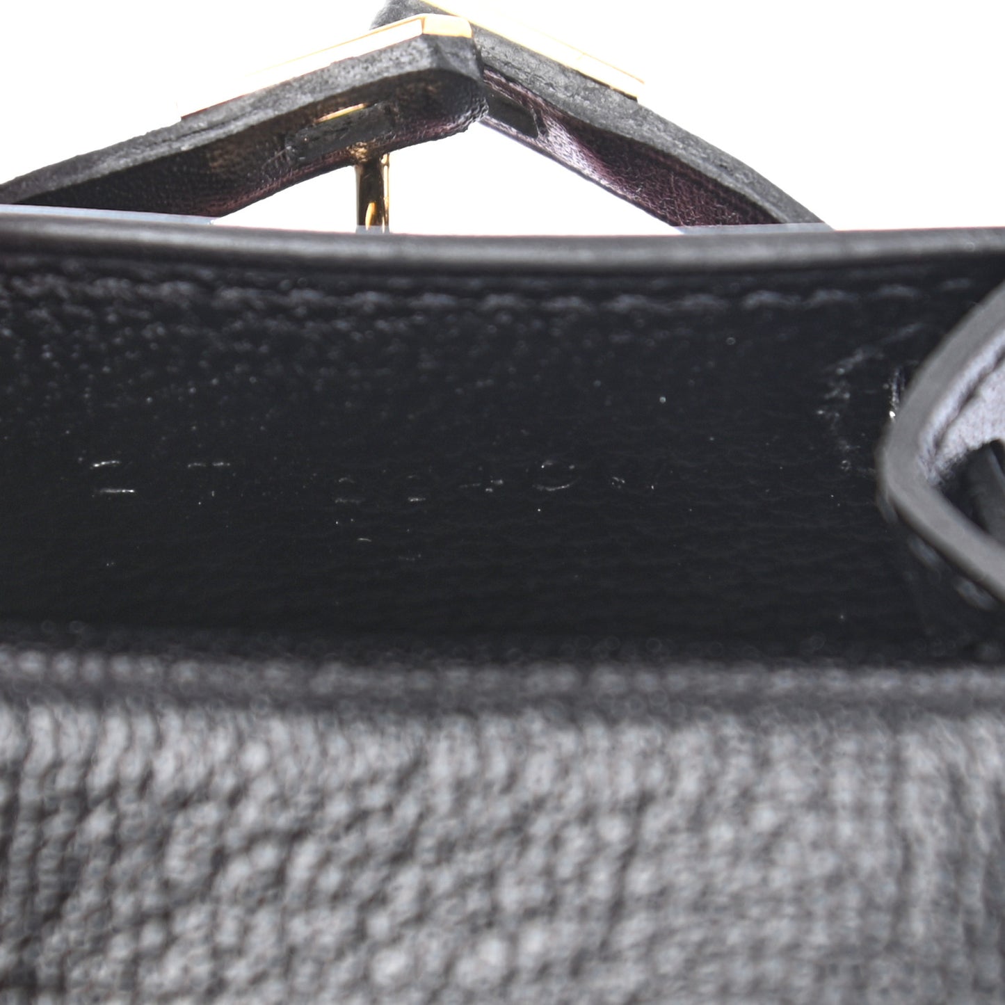 Tadelakt Mini Kelly Twilly Bag Charm Black