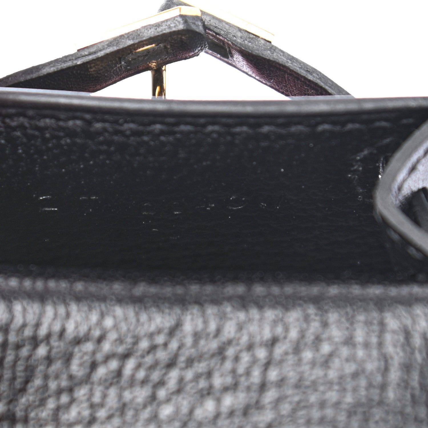 Hermes Tadelakt Mini Kelly Twilly Bag Charm Black 4 of 4