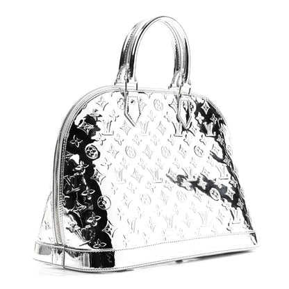 Louis Vuitton Monogram Miroir Alma GM Silver 3 of 10