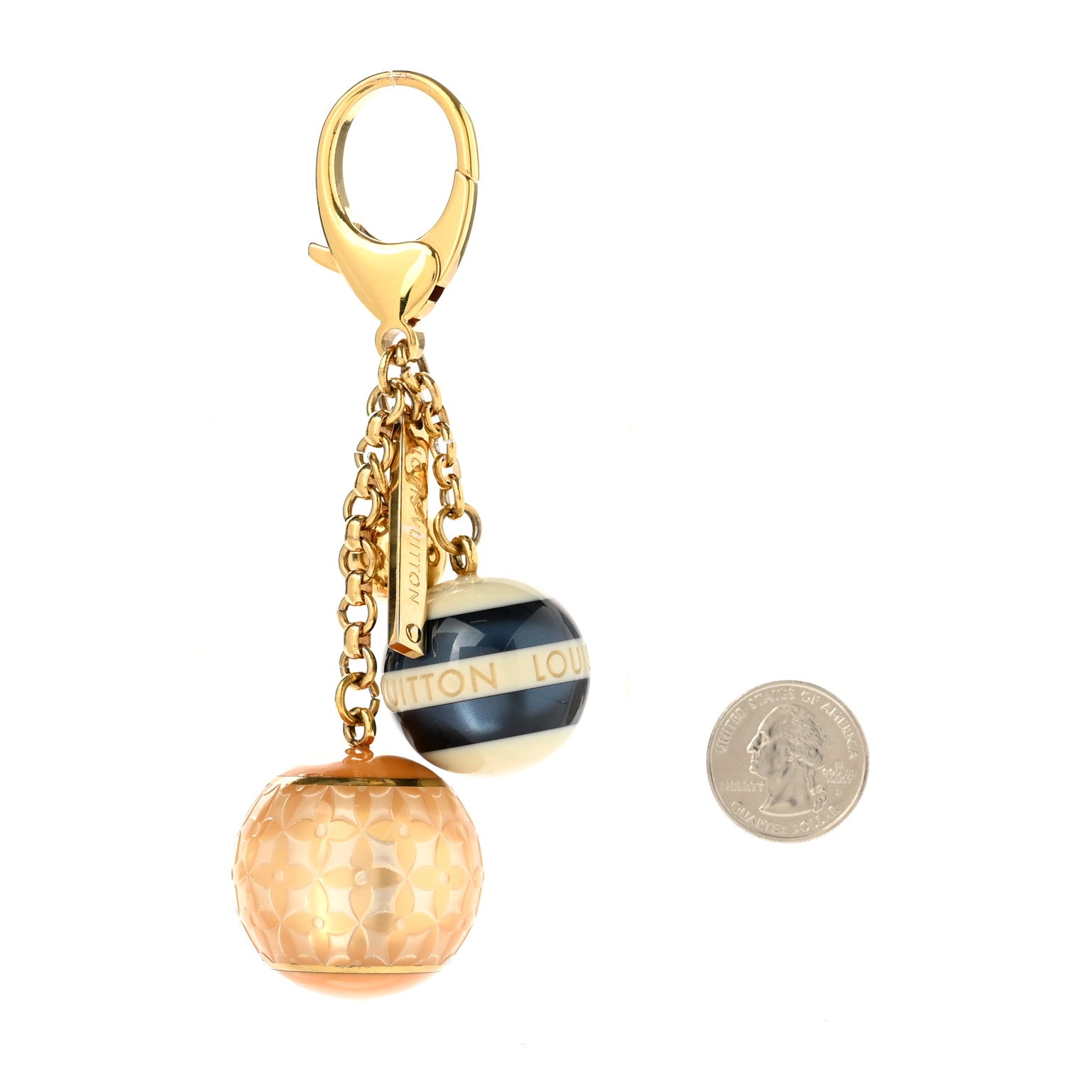 Louis Vuitton Mini Lin Croisette Bag Charm Blue 2 of 3