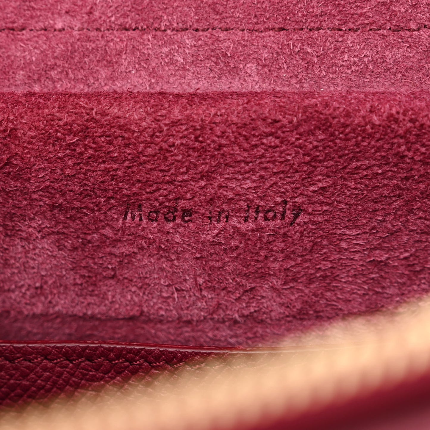 Grained Calfskin Micro Belt Bag Plum