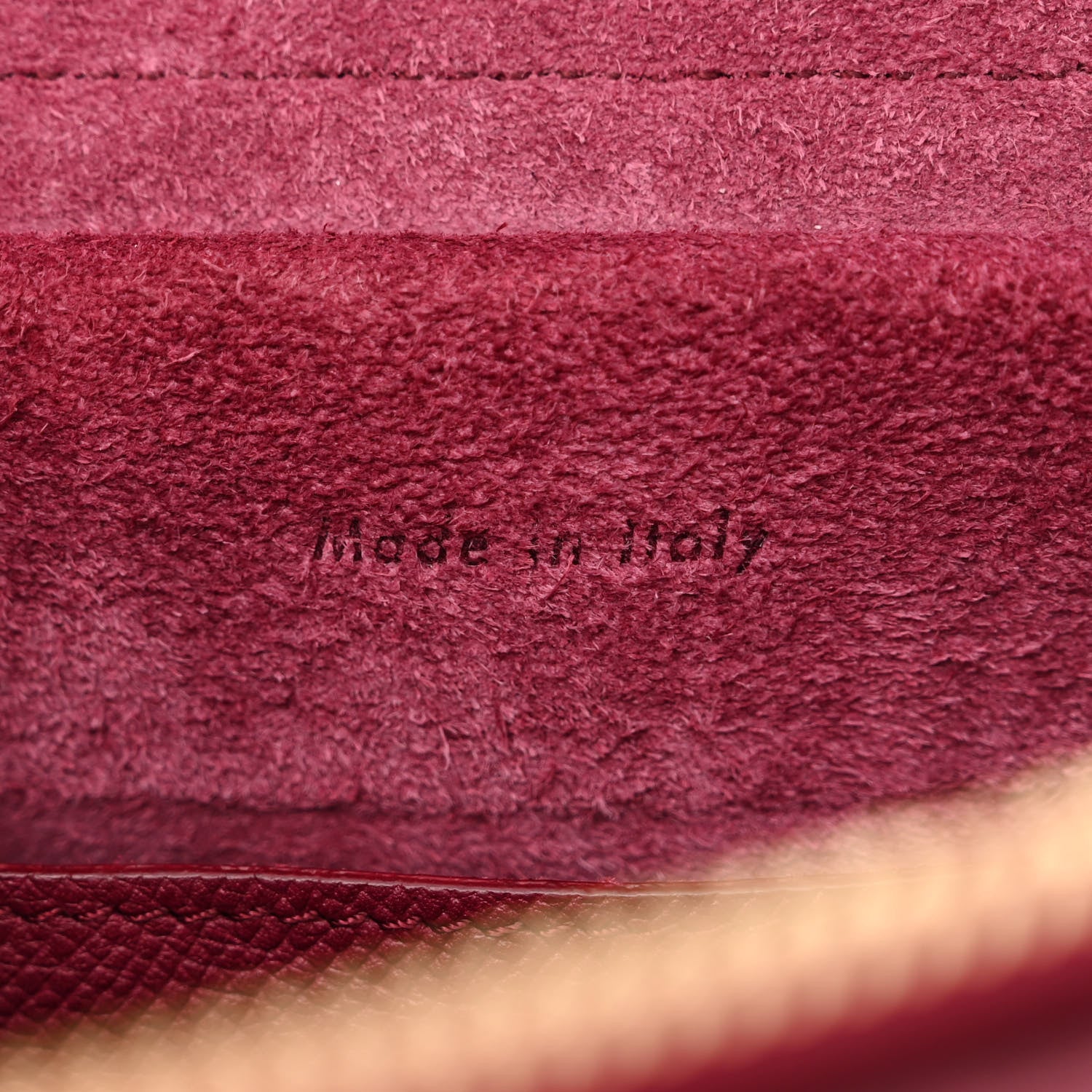 Celine Grained Calfskin Micro Belt Bag Plum 6 of 10