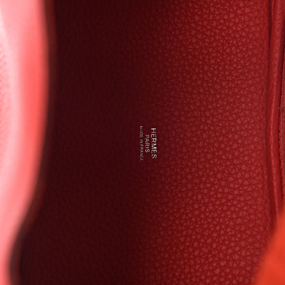 Hermes Taurillon Clemence Picotin Lock 18 PM Rouge De Coeur 6 of 11