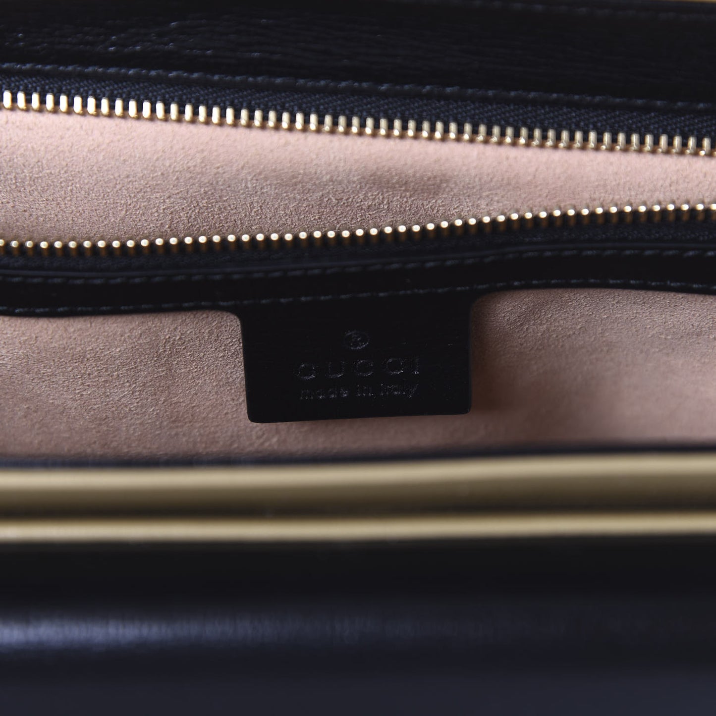 Azalea Calfskin Bi-Color Small Marina Chain Shoulder Bag Beige Black