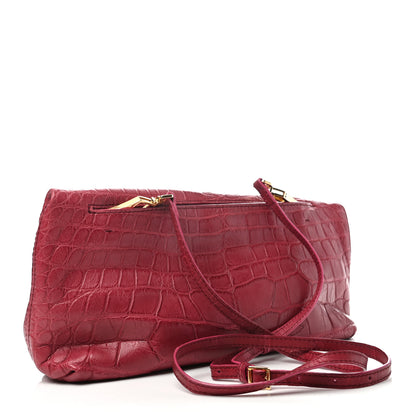 Burberry Alligator Kendal Folded Crossbody Red 3 of 8