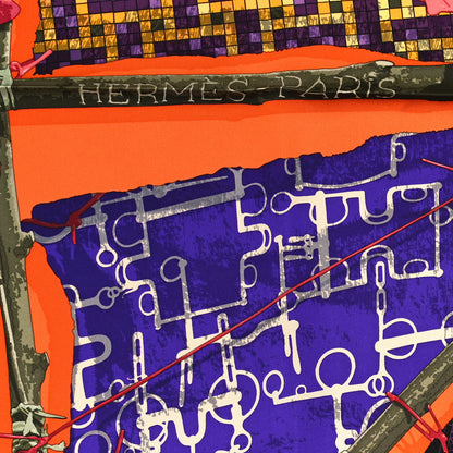 Hermes Silk Le Robinson Chic Scarf 90 2 of 3