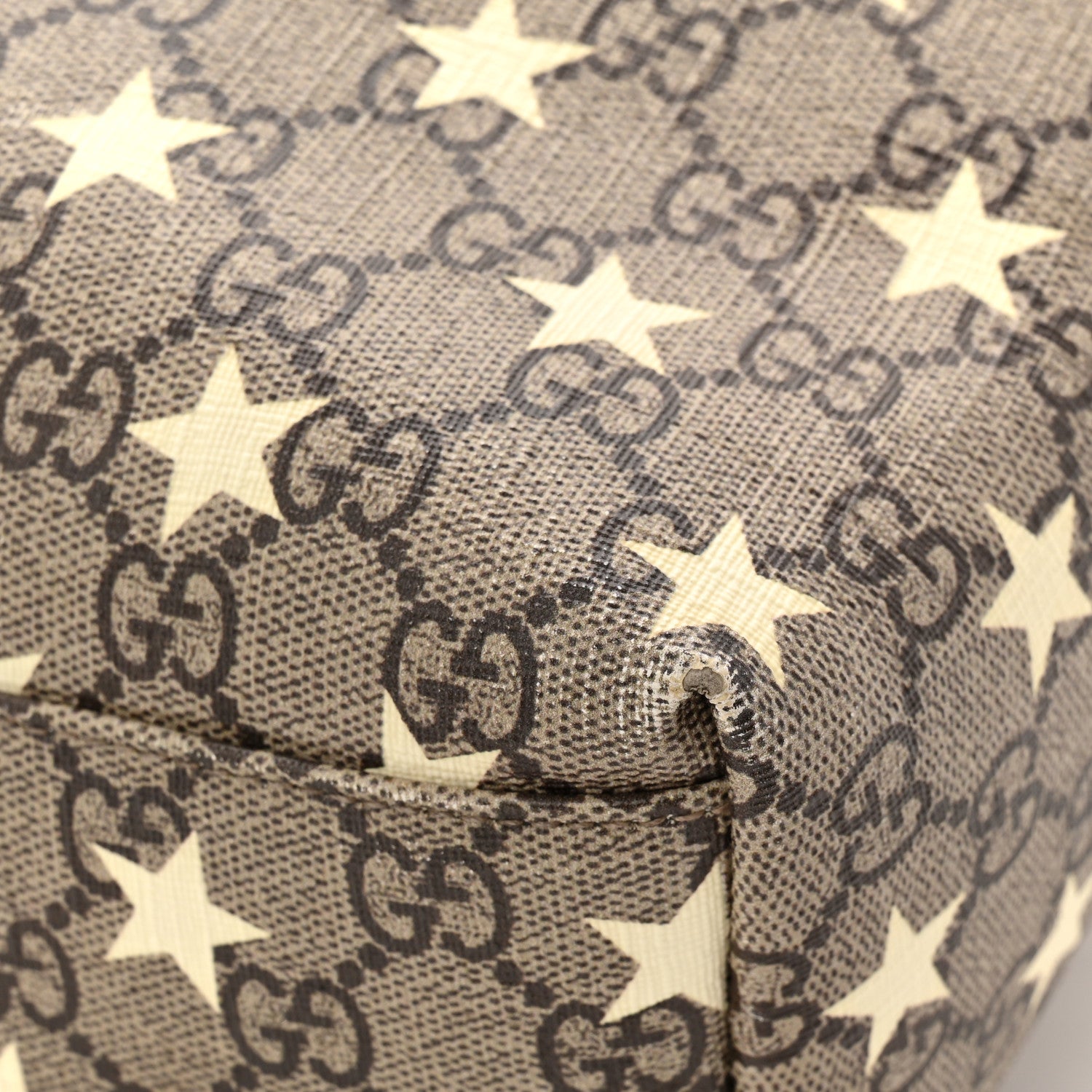 Gucci GG Supreme Monogram Stars Childrens Backpack Beige Ebony Yellow Royal 12 of 12
