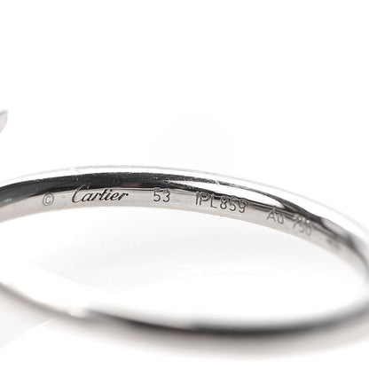 Cartier 18K White Gold Small Juste Un Clou Ring 53 6.25 4 of 7