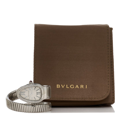 Bulgari Stainless Steel Diamond Bezel 35mm Serpenti Tubogas Quartz Watch 5 of 5
