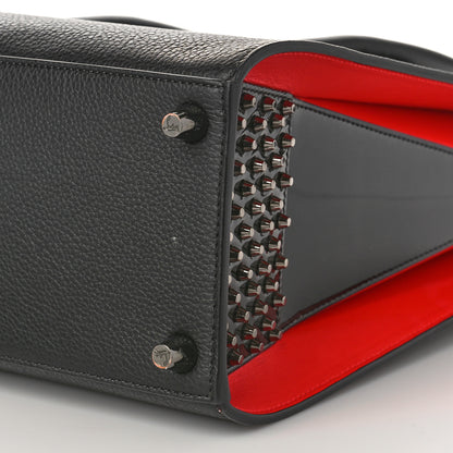 Christian Louboutin Calfskin Empire Patent Studded Medium Paloma Black 8 of 9